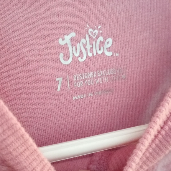 Justice little girls fleece sweatshirt - Picture 2 of 2